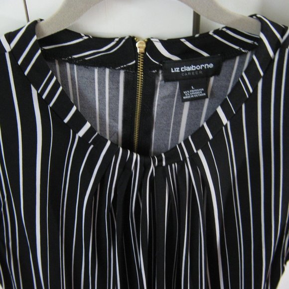 Black and White Liz Claiborne Top - Picture 3 of 3